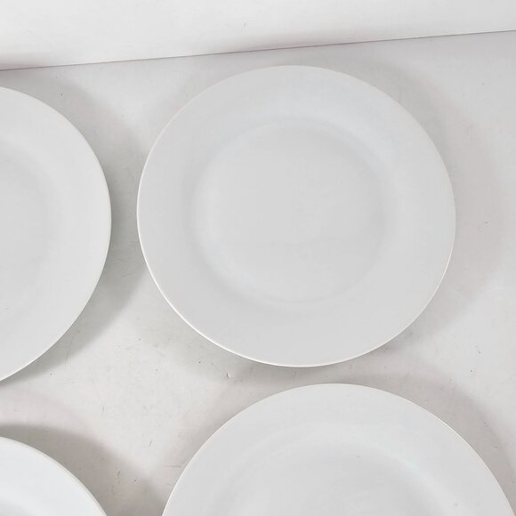 Set Of 4 Tabletops Gallery Umbria White Salad Plates Dishwasher Microwave Safe - Picture 6 of 12
